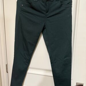 Democracy Green Skinny Jeans with Matte Finish